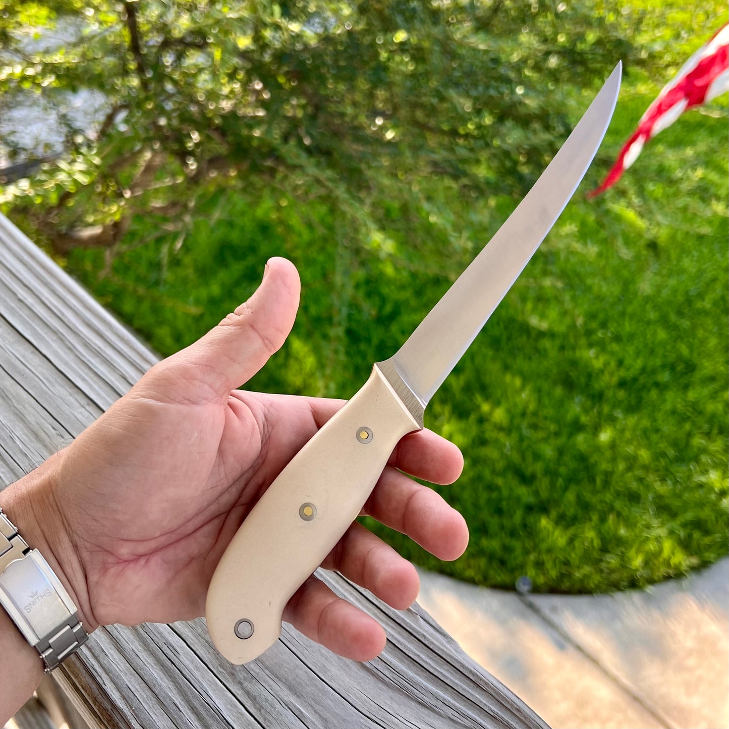 CRETUL LIMITED - Fillet Knife - Ivory Linen Micarta