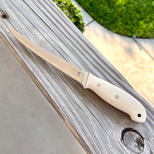 CRETUL LIMITED - Fillet Knife - Ivory Linen Micarta